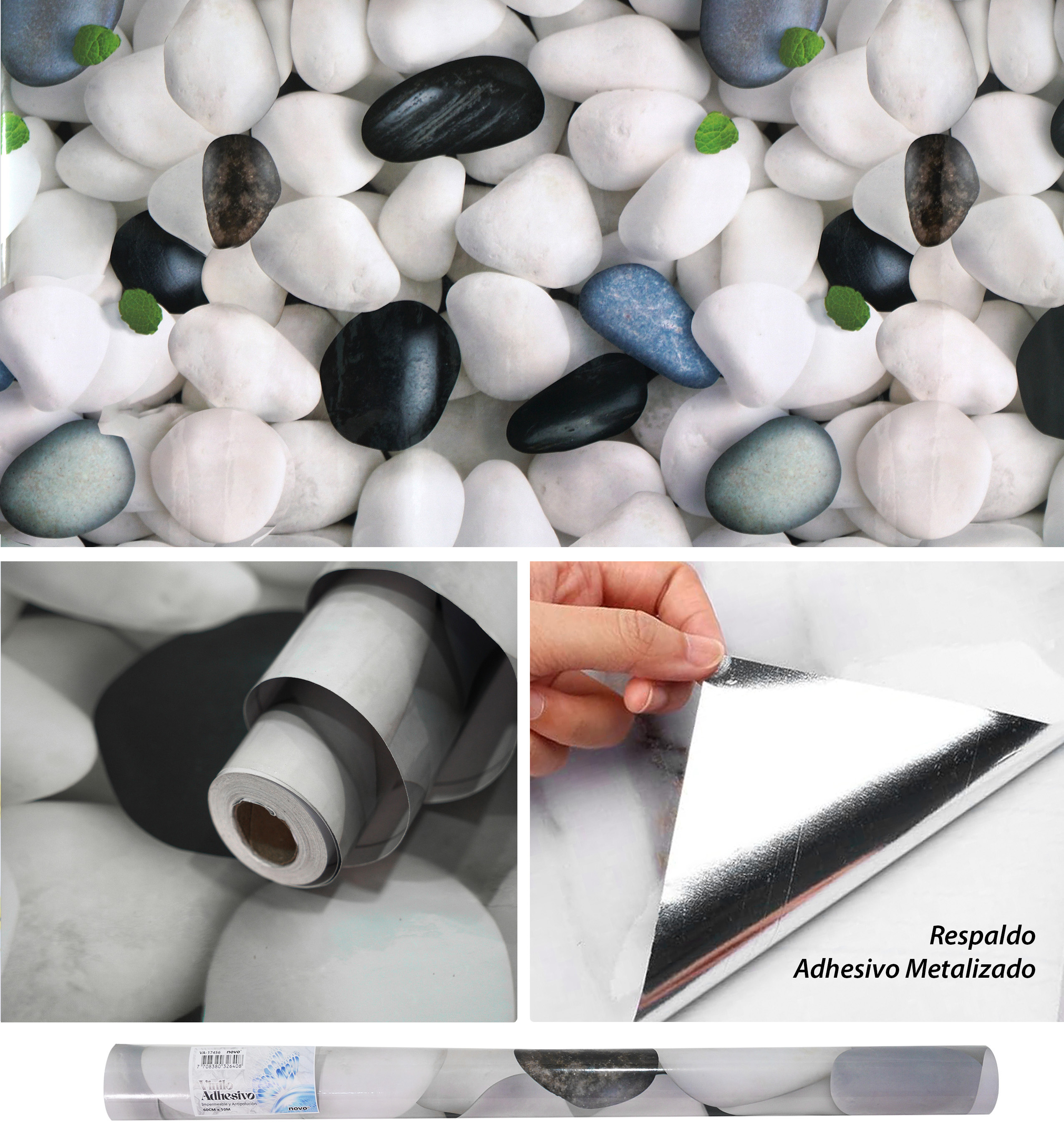 Papel Vinilo Adhesivo Brillante VA-17456